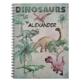 Cuaderno Bloc de notas de dinosaurios Dino personalizado pa