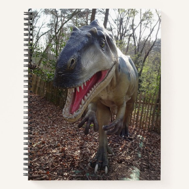 Cuaderno Bloc de notas de dinosaurios T-Rex (Anverso)