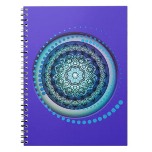 Cuaderno Bloc de notas de diseño verde púrpura azul Medalli