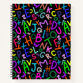 Cuaderno Bloc de notas de diversión Alphabet