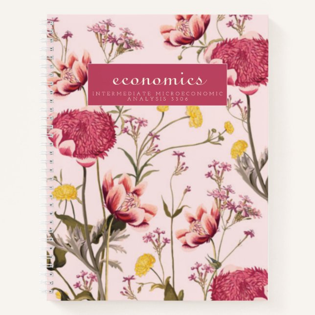 Cuaderno bloc de notas de economía de brandes (Anverso)