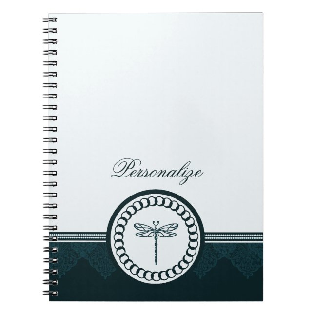 Cuaderno Bloc de notas de émbolo azul (Frente)