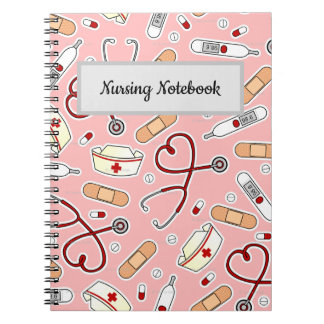 Cuaderno bloc de notas de enfermería