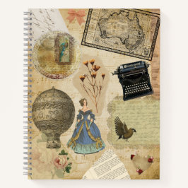 Cuaderno Bloc de notas de esbozo de Pegatinas de revistas a