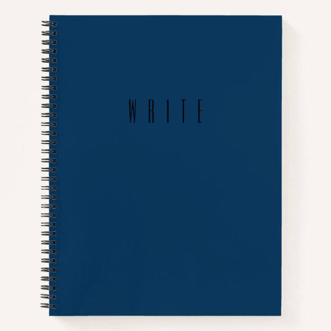 Cuaderno Bloc de notas de escritura azul (Anverso)