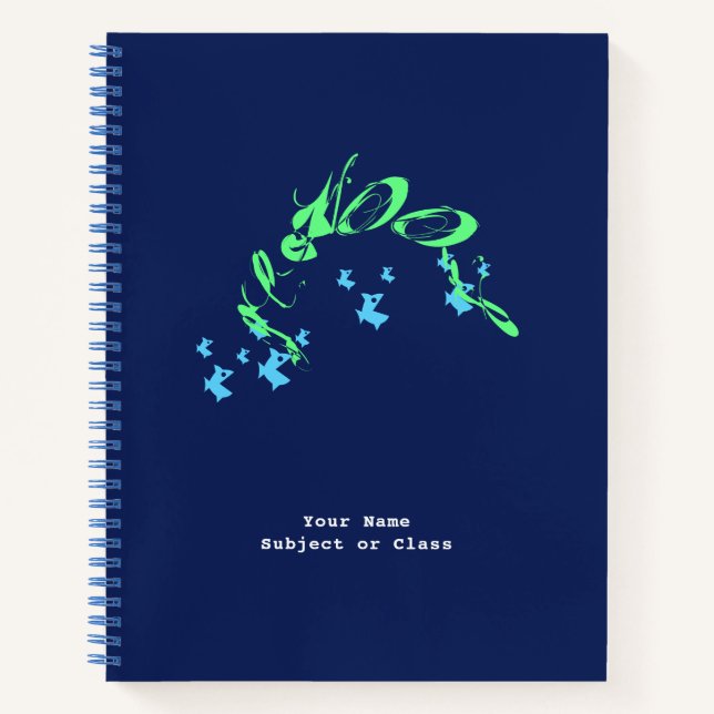 Cuaderno Bloc de notas de escuela personalizado (Anverso)