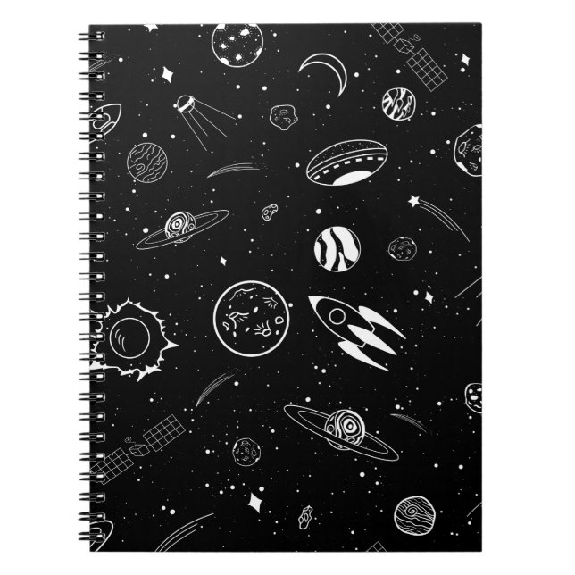 Cuaderno bloc de notas de espacio (Frente)