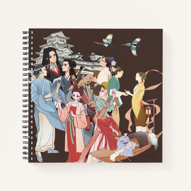 Cuaderno Bloc de notas de espiral cuadrado de misiones con  (Anverso)