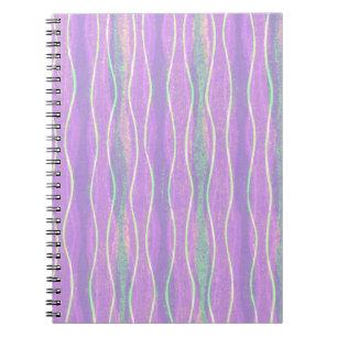 Cuaderno Bloc de notas de espiral de banda púrpura de estil