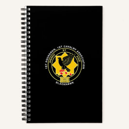 Cuaderno Bloc de notas de espiral de caballería - Negro clá