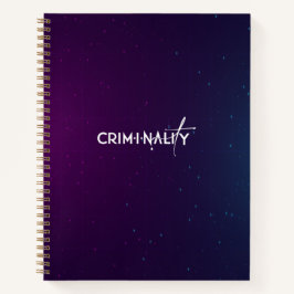Cuaderno Bloc de notas de espiral de delitos de pareja
