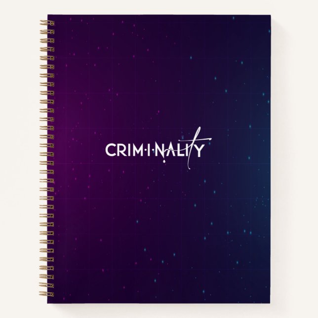 Cuaderno Bloc de notas de espiral de delitos de pareja (Anverso)