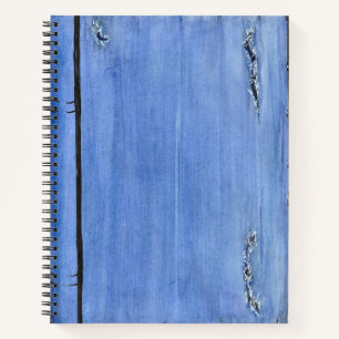 Cuaderno Bloc de notas de espiral de denim arrancado