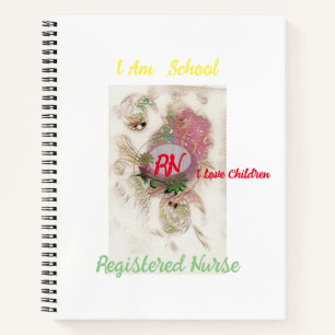 Cuaderno Bloc de notas de espiral de enfermería escolar