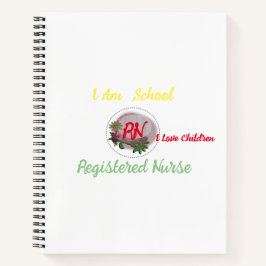 Cuaderno Bloc de notas de espiral de enfermería escolar