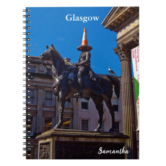Cuaderno bloc de notas de espiral de Glasgow (Frente)