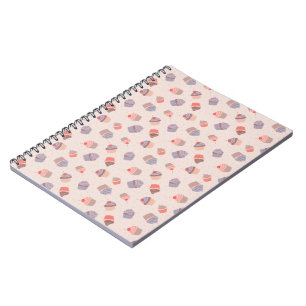 Cuaderno Bloc de notas de espiral de pasteles pasteles de p