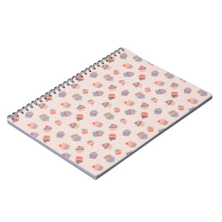 Cuaderno Bloc de notas de espiral de pasteles pasteles de p