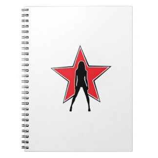 Cuaderno Bloc de notas de espiral de Star Woman