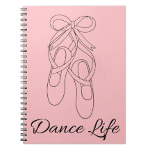 Bloc de notas de espiral de vida de baile