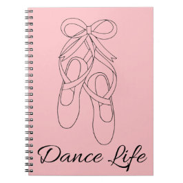 Cuaderno Bloc de notas de espiral de vida de baile