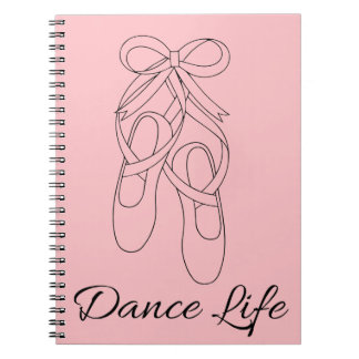 Cuaderno Bloc de notas de espiral de vida de baile