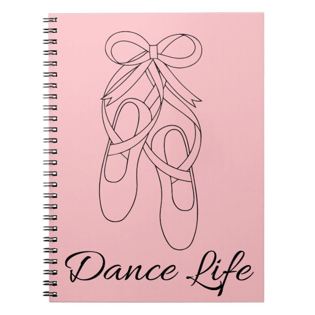 Cuaderno Bloc de notas de espiral de vida de baile (Frente)