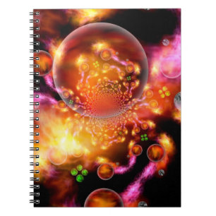Cuaderno Bloc de notas de espiral estelar interdimensional