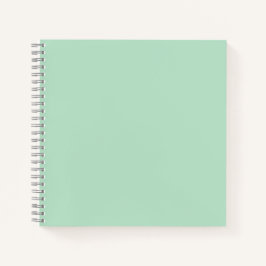 Cuaderno Bloc de notas de espiral estética verde de menta