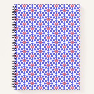 Cuaderno Bloc de notas de espiral floral