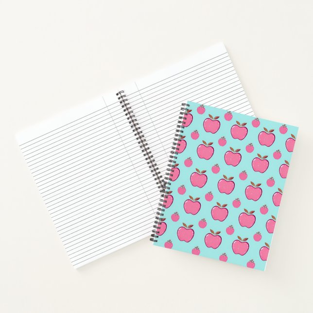 Cuaderno Bloc de notas de espiral fresca de verano de manza (Interior)