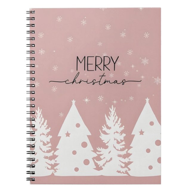 Cuaderno Bloc de notas de espiral navideña (Frente)