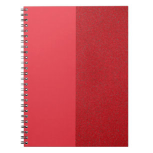 Cuaderno Bloc de notas de espiral roja de tomate de textura