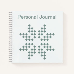 Cuaderno Bloc de notas de espiral verde floral