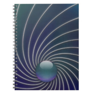 Cuaderno Bloc de notas de espirales marinas profundas
