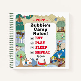 Cuaderno Bloc de notas de esquetchbook de campamento