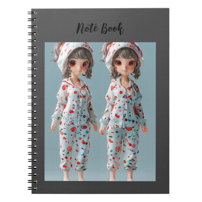 Cuaderno Bloc de notas de estilo Personalizado de dos Bonit (Frente)