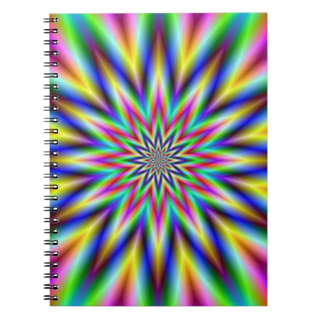 Cuaderno Bloc de notas de estrella de espectro (Frente)