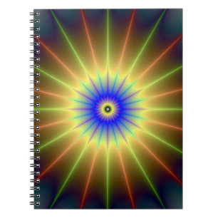 Cuaderno Bloc de notas de estrella radiante
