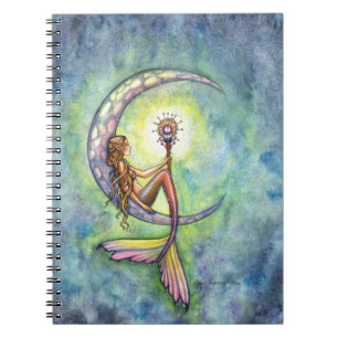 Cuaderno Bloc de notas de Fantasía de Meramid Moon