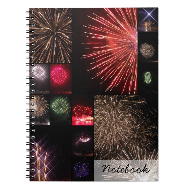 Cuaderno Bloc de notas de Fireworks (Frente)