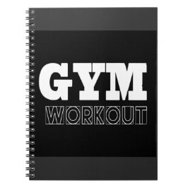 Cuaderno Bloc de notas de fitness para la cubierta de la bo