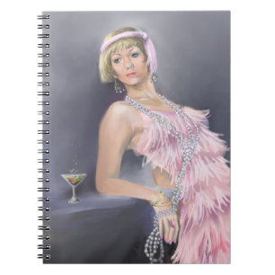 Cuaderno bloc de notas de flash en primavera