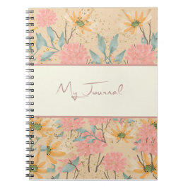 Cuaderno Bloc de notas de Floral