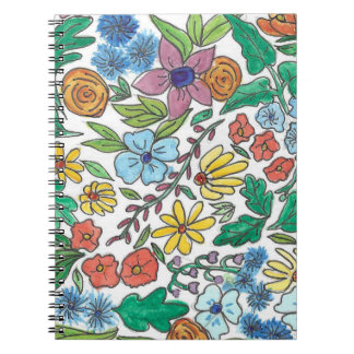 Cuaderno Bloc de notas de floral