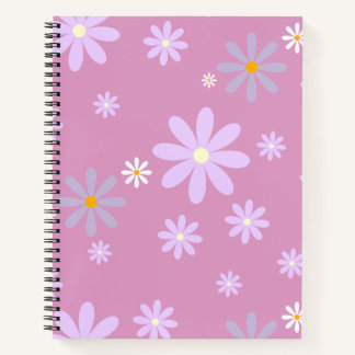 Cuaderno bloc de notas de flores