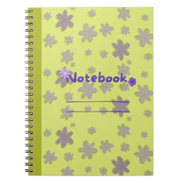 Cuaderno Bloc de notas de flores