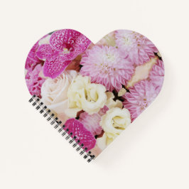 Cuaderno Bloc de notas de flores