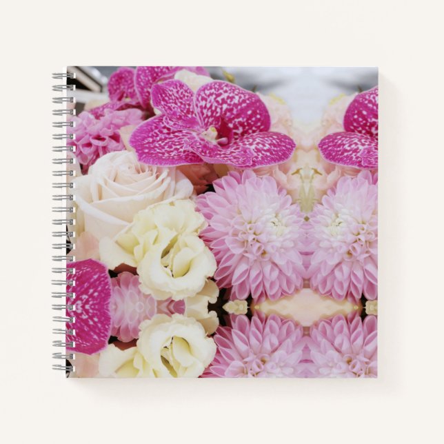 Cuaderno Bloc de notas de flores (Anverso)