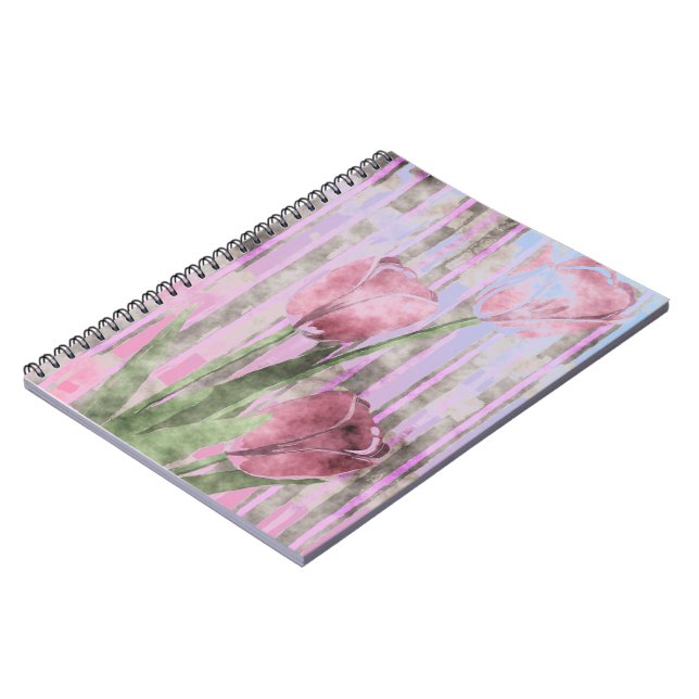 Cuaderno Bloc de notas de flores (Lado Izquierdo)